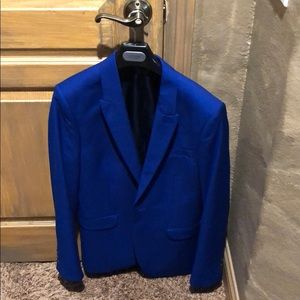 Topman Blue Tuxedo